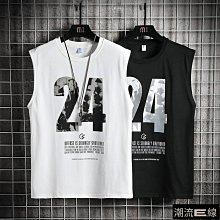 【台灣熱賣】 科比24號 休閒運動背心男 短袖 上衣 夏季男生寬鬆 潮流無袖 T恤衣服 汗衫坎肩 衣服打底衫-MINTS名仕男裝 歷史價格詳細信息