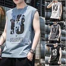 背心無袖T恤 潮牌背心 坎肩汗背心男 韓版寬松背心 運動無袖t恤男 港風chic個性上衣 跑步T XLC25-MINTS名仕男裝 歷史價格詳細信息