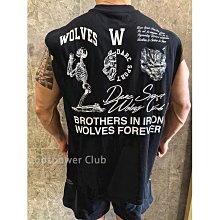 運動背心無袖狼圖騰背心T恤無袖短袖青少年衣服連帽坎肩男女大碼寬松夏季情侶 歷史價格詳細信息