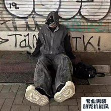THUG CLUB VIBE水洗金屬拉鍊蒙面忍者連帽小外套短版背心男潮牌外套 價格比較,價格查詢,歷史價格詳細信息