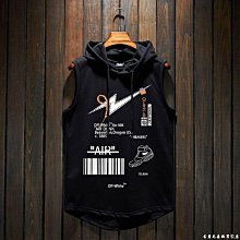 帽子無袖背心 籃球 A夏季連帽背心男加大碼薄款潮流ins寬松運動無袖T恤坎肩男 歷史價格詳細信息