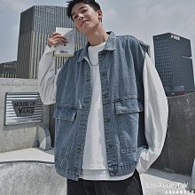 牛仔馬甲男寬鬆百搭休閒百搭背心外套復古工裝背心無袖外套大尺碼牛仔無袖上衣【B0221】 牛仔馬甲男士緊身無袖-潮流精選 歷史價格詳細信息
