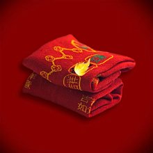 腳踏七星襪子男女棉秋冬紅色本命年走鴻運吸汗透氣防臭情侶長筒 歷史價格詳細信息