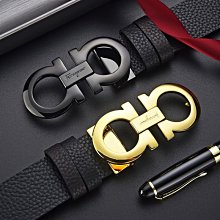 奢侈品潮流男士皮帶真皮高檔純牛皮腰帶大牌不銹鋼平滑扣腰帶H愛 歷史價格詳細信息
