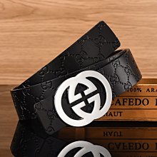 皮帶男士皮帶真皮平滑扣4G歐美簡約奢侈品大牌商務腰帶時尚正裝褲帶潮 歷史價格詳細信息