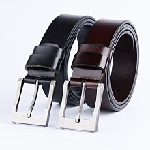 真皮腰帶 皮帶 男士二層牛皮皮帶  商務皮帶 西裝皮帶 Z合金自動扣腰帶-22號穿搭 歷史價格詳細信息