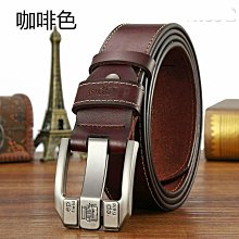 真皮腰帶 皮帶 男士二層牛皮皮帶  商務皮帶 西裝皮帶 Z合金自動扣腰帶-22號穿搭 歷史價格詳細信息