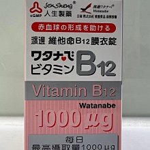 渡邊維他命B12膜衣錠 60粒 歷史價格詳細信息