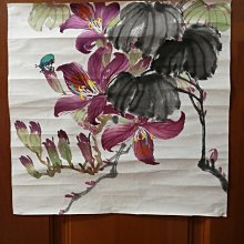 銘馨易拍重生網 108PFC12（ 早期辛未1991年）史志宏 花瓜蜂（瓜瓞綿延、絲瓜圖）彩墨畫  水墨畫立軸 款及如圖 歷史價格詳細信息