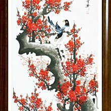 ☆【吉祥如意藝術】㊣100%全手繪鎮宅之寶招財開運納福五行金線牡丹國畫~花開富貴~37(128X68公分)rich354 歷史價格詳細信息