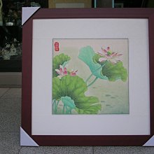 [ 丁銘畫廊 ]荷香圖 荷花 清香萬里 和和氣氣 荷包滿滿-印象風 佳作立體裱框精緻獨特-純手工畫油畫原作品含框裱好價格 歷史價格詳細信息