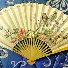 老扇畫花鳥圖,落款陳枚-清初畫家,丙辰年(1736),打開約60cmx33cm 歷史價格詳細信息