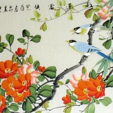 【幸運星】100*50CM 風水有關係 風水畫 純手繪 花鳥畫 國畫 玉蘭花香 客廳 名人 字畫 作品 工筆畫 c1 歷史價格詳細信息