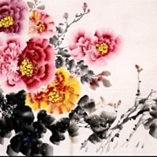 【開運幸運星】小六尺 手繪 牡丹畫 風水畫 花鳥 國畫 招桃花  0103 招財 178*68cm 畫芯 A238-90 歷史價格詳細信息
