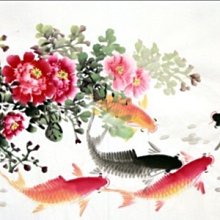 【開運幸運星】小六尺 手繪 牡丹畫 風水畫 花鳥 國畫 招桃花  0103 招財 178*68cm 畫芯 A238-90 歷史價格詳細信息