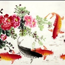 【開運幸運星】小六尺 手繪 牡丹畫 風水畫 花鳥 國畫 招桃花  0103 招財 178*68cm 畫芯 A238-90 歷史價格詳細信息