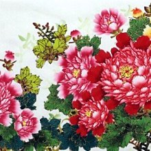 【開運幸運星】小六尺 手繪 牡丹畫 風水畫 花鳥 國畫 招桃花  0103 招財 178*68cm 畫芯 A238-90 歷史價格詳細信息