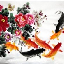 水墨牡丹圖絲綢畫國畫卷軸畫客廳玄關壁畫招財好運畫富貴和諧定制 歷史價格詳細信息