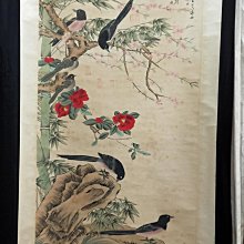 手繪國畫立軸-劉繼鹵（母女圖），含軸約163cmx68cm，畫心約88cmx46.5cm 歷史價格詳細信息
