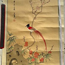 「愛菊廬」臺灣文獻-葉鏡鎔/字漢卿/日治時期臺藉書畫家/履次參加「臺日名家紙上書畫展」/花中四君子蘭/絹本畫（41.5/115.5）-F07 歷史價格詳細信息