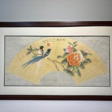 雙壽圖花鳥畫掛畫祝壽圖老人臥室掛畫絲綢卷軸畫定制仙鶴長壽掛畫 歷史價格詳細信息