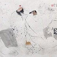 ~王西京 手繪字畫人物  鍾馗送妹   水墨畫 歷史價格詳細信息