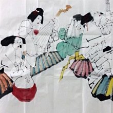 ~王西京 手繪字畫人物  鍾馗送妹   水墨畫 歷史價格詳細信息