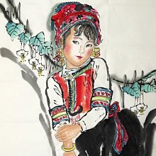 名人字畫複製品山水吳冠中-雲南人家專用宣紙藝術微噴 歷史價格詳細信息