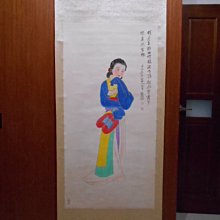 ◎吉祥古玩畫廊◎老國畫005~張大千~持花扇仕女~結束營業虧本賣 歷史價格詳細信息