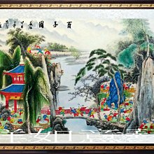 吉祥如意百子迎福圖絲綢畫卷軸畫好運畫家居掛畫新房裝飾畫禮品畫 歷史價格詳細信息