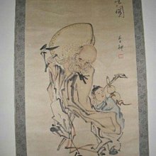 手繪國畫立軸-劉繼鹵（母女圖），含軸約163cmx68cm，畫心約88cmx46.5cm 歷史價格詳細信息