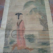 手繪國畫立軸-劉繼鹵（母女圖），含軸約163cmx68cm，畫心約88cmx46.5cm 歷史價格詳細信息