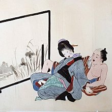 類老國畫類老浮世繪日本春宮畫老畫老水墨畫老人物畫全手繪紙本10頁摺疊冊本【心生活美學】 歷史價格詳細信息