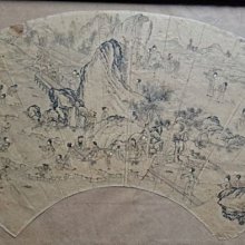 仇英山水畫卷軸畫定制客廳裝飾字畫書房掛畫絲綢畫春游晚歸仿古畫 歷史價格詳細信息