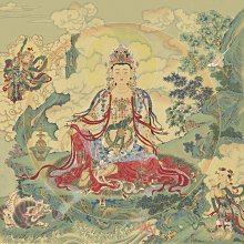 水月觀音-設色紙本 捲軸（150x61cm） 歷史價格詳細信息