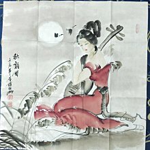 手繪國畫未裱-馮超然(愛妃)，約96cmx46cm，附張子賢鑑定證書。 歷史價格詳細信息