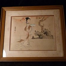 古玩軒~國畫 書法 墨寶 工筆畫 名家畫 絹布畫 款 七薌改琦~AAT279 歷史價格詳細信息