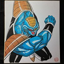 【 金王記拍寶網 】（常5) S2561 七龍珠手繪小品  角色人物 龍珠超-札馬斯  手繪ㄧ幅 王品弘繪 鳥山-弘 款 可參考影片購藏 歷史價格詳細信息