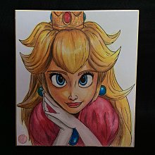 【 金王記拍寶網 】（常5) S2596 超級瑪利歐-魔菇王國 手繪小品ㄧ幅 王大有款 可參考影片購藏 歷史價格詳細信息