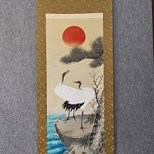 回流老畫，《鶴》，絹本原裱，尺寸73*51公分裝裱，99*38.5公分畫心，章款自查，璐璐軸頭，品相如圖所示，等待有緣人， 手機無 古玩 老貨 擺件【董先生】 歷史價格詳細信息