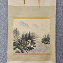 回流老畫，茶掛，絹本原裱，尺寸126*68公分裝裱，43*56公分畫心，章款自查，品相如圖所示，等待有緣人， 手機無美顏拍照，中古 古玩 老貨 擺件【董先生】 歷史價格詳細信息