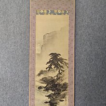 #山水畫，回流老畫，山水畫，絹本原裱，尺寸201*56公分裝裱，114*42公分畫心，章款自查，璐璐軸頭，品相如圖所示，等待有緣人 古玩 老貨 擺件【董先生】 歷史價格詳細信息