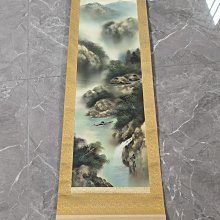 #山水畫，回流老畫，山水畫，絹本原裱，尺寸201*56公分裝裱，114*42公分畫心，章款自查，璐璐軸頭，品相如圖所示，等待有緣人 古玩 老貨 擺件【董先生】 歷史價格詳細信息
