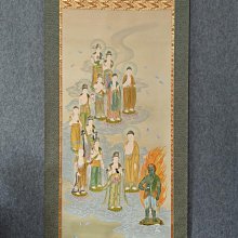 回流老書法，佛系書法，絹本原裱，尺寸192*56公分裝裱，124*39公分畫心，銅鎏金軸頭，章款自查，品相如圖所示，等待有緣人， 古玩 老貨 擺件【董先生】 歷史價格詳細信息