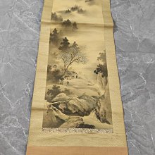 #山水畫， 回流老畫，山水畫，絹本綾裱，尺寸194*47公分裝裱，113*35公分畫心，章款自查，璐璐軸頭，品相如圖所示，等待有緣 古玩 老貨 擺件【董先生】 歷史價格詳細信息