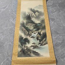 #山水畫， 回流老畫，山水畫，絹本綾裱，尺寸194*47公分裝裱，113*35公分畫心，章款自查，璐璐軸頭，品相如圖所示，等待有緣 古玩 老貨 擺件【董先生】 歷史價格詳細信息