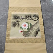 回流字畫，《鬆鶴延年》，絹本原裱，尺寸173*62公分裝裱，90*47公分畫心，章款自查，實木軸頭，品相如圖所示，等待有緣人， 手 古玩 老貨 擺件【董先生】 歷史價格詳細信息