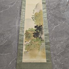 #山水畫， 回流老畫，山水畫，絹本綾裱，尺寸194*47公分裝裱，113*35公分畫心，章款自查，璐璐軸頭，品相如圖所示，等待有緣 古玩 老貨 擺件【董先生】 歷史價格詳細信息