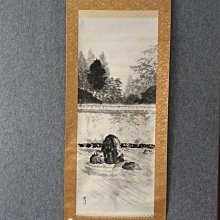 回流老畫，寫意畫題芭蕉翁詩句，紙本原裱，尺寸116*54公分裝裱，32*51公分畫心，章款翠香，實木軸頭，品相如圖所示，等待有緣人 古玩 老貨 擺件【董先生】 歷史價格詳細信息