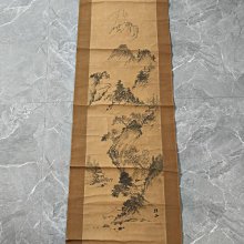 回流老畫，山水畫，紙本原裱，尺寸159*32.5公分裝裱，75*25公分畫心，陶瓷軸頭，章款自查，品相如圖所示，等待有緣人， 手機 古玩 老貨 擺件【董先生】 歷史價格詳細信息